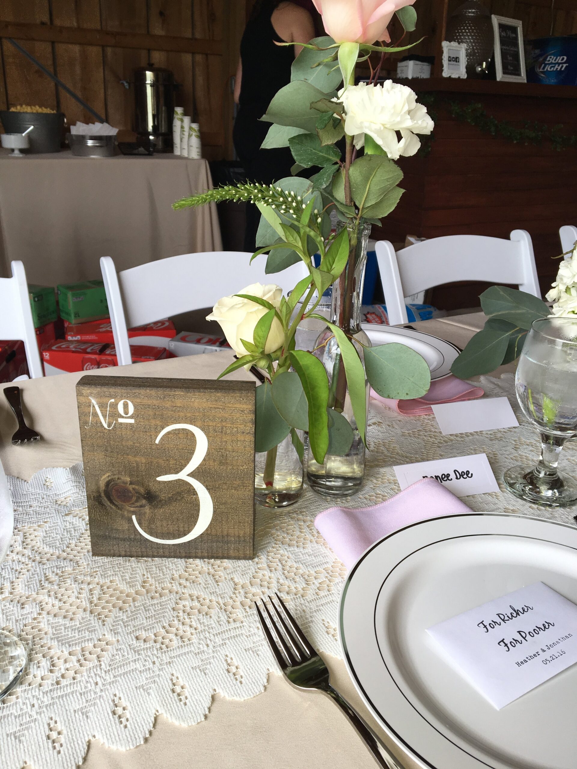 wooden table numbers 1-40